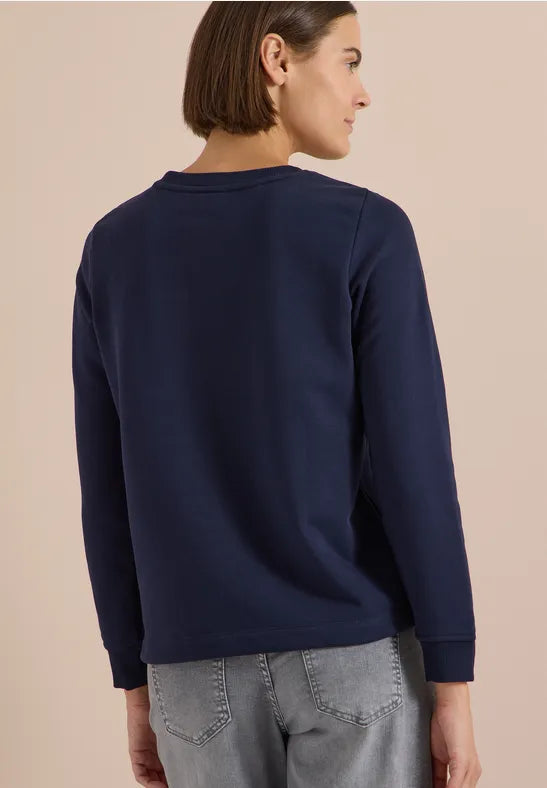 Cecil Round neck sweatshirt with drawstring waist 303989