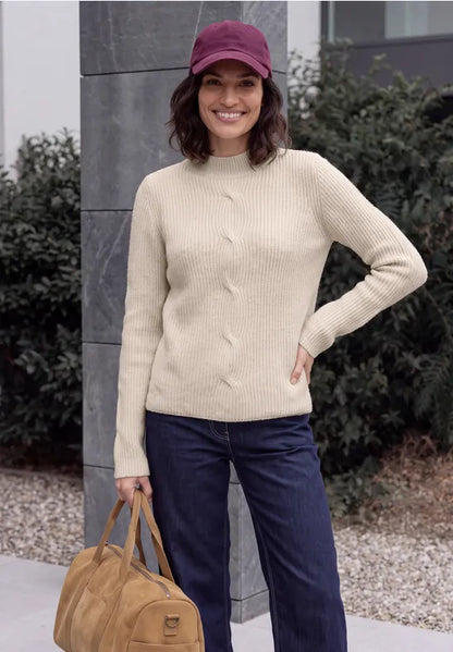Cecil turtle neck Jumper with cable detail 304169