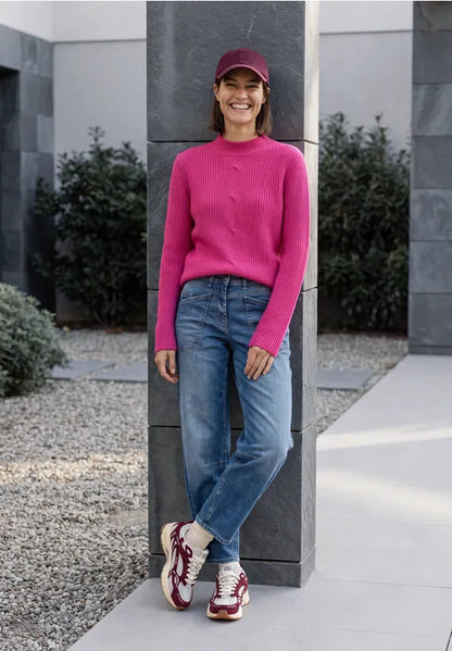 Cecil turtle neck Jumper with cable detail 304169
