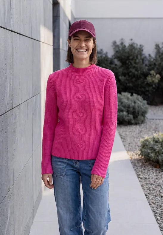 Cecil turtle neck Jumper with cable detail 304169