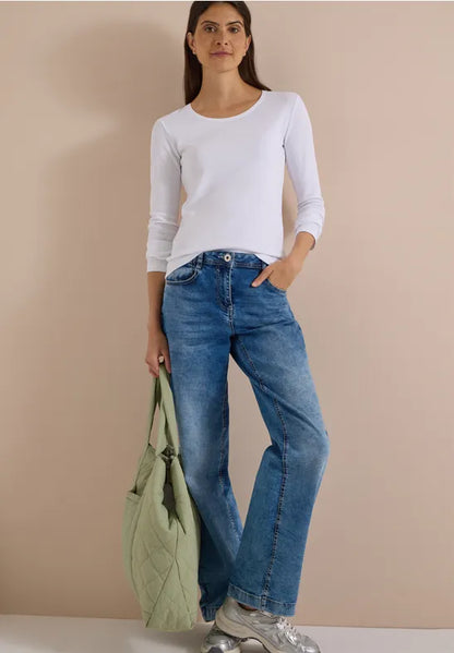 Cecil Pure cotton Long Sleeve T Shirt 319928