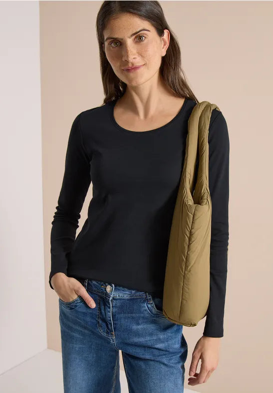 Cecil Pure cotton Long Sleeve T Shirt 319928