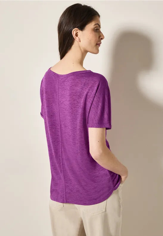 Cecil Fuschia top with foil print 322684