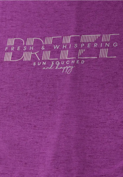 Cecil Fuschia top with foil print 322684