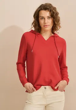 Cecil soft modal sweatshirt in Juicy Orange 322775
