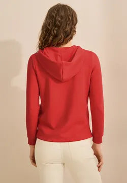 Cecil soft modal sweatshirt in Juicy Orange 322775