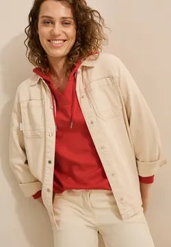 Cecil soft modal sweatshirt in Juicy Orange 322775
