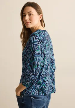 Cecil cotton printed top with 3/4 sleeve 322926