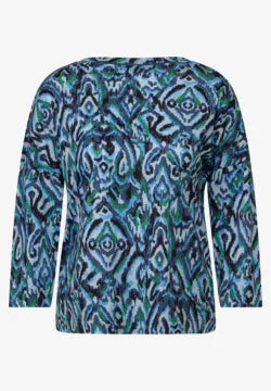 Cecil cotton printed top with 3/4 sleeve 322926