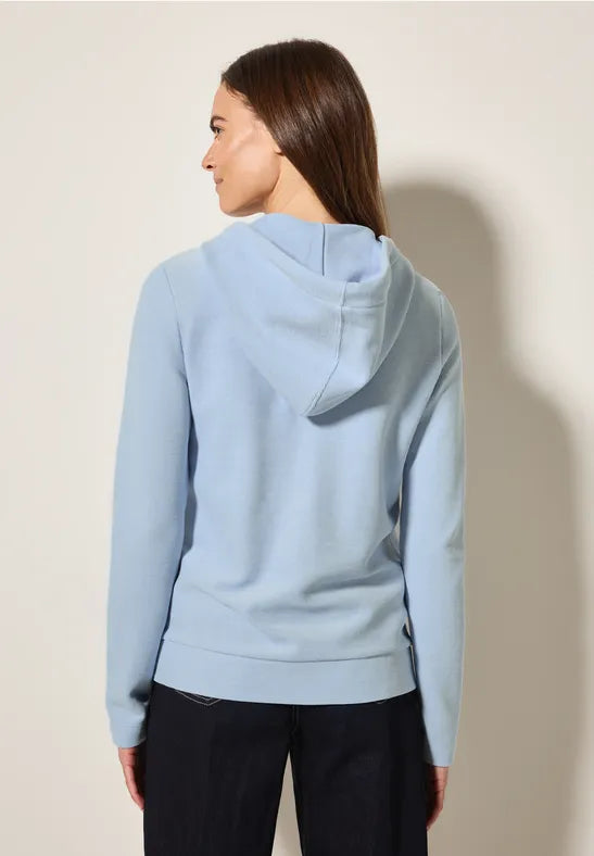Cecil Full Zip Summer Hoody 322941 Baby Blue