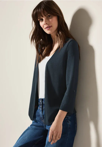 Cecil Short open cardigan in Khaki or NAvy 323110