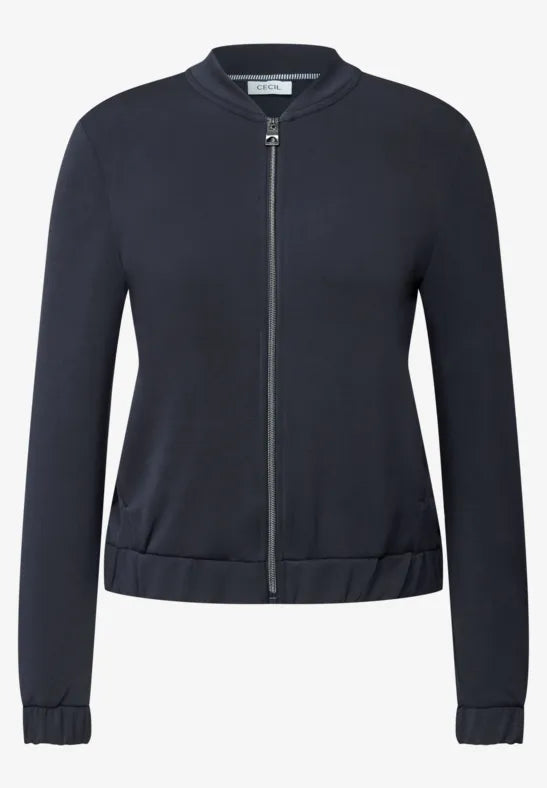Cecil Saft Modal jacket in Navy or Pearl 323113