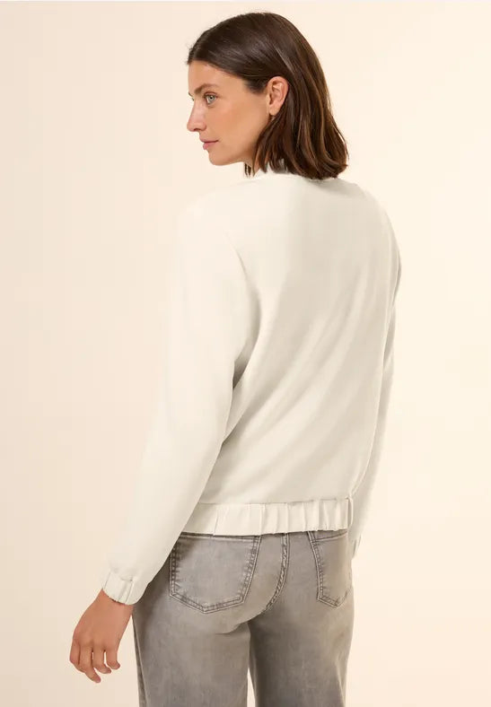 Cecil Saft Modal jacket in Navy or Pearl 323113