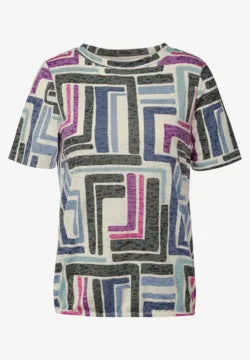 Cecil pattern burnout T Shirt 23119