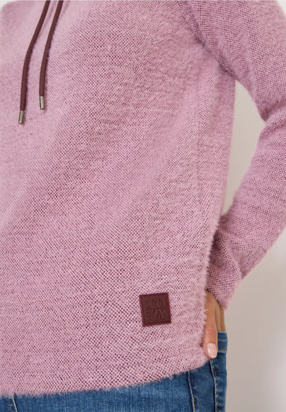 Cecil Featheryarn jumper in Eggplant red or Soft Beige  324155