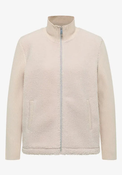 Cecil Teddy jacket with ribbed Sleeves  324166