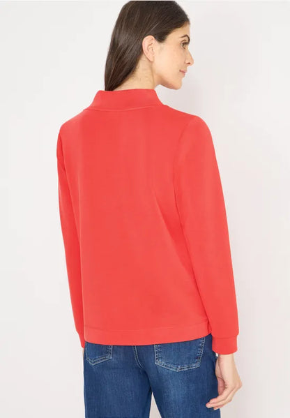 Cecil Soft Modal Sweatshirt with funnel neckline