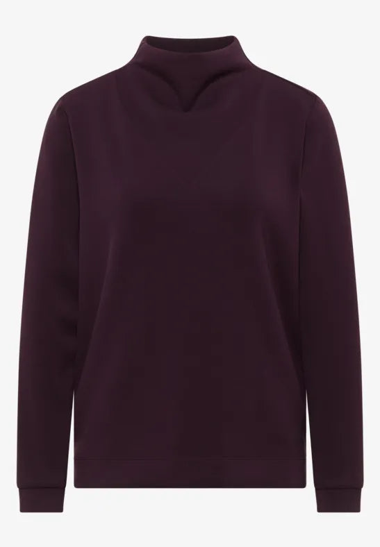 Cecil Soft Modal Sweatshirt with funnel neckline