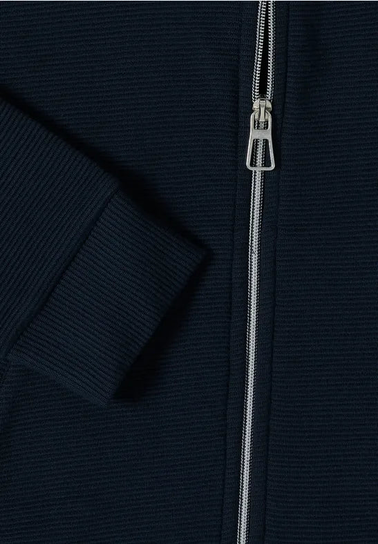 Cecil  Navy zip up Ottoman sweatshirt 324650