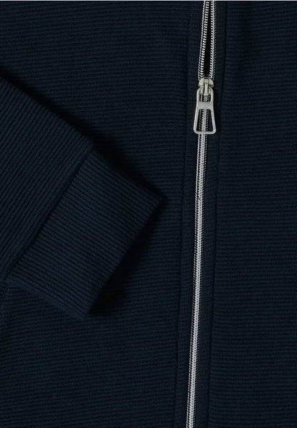 Cecil  Navy zip up Ottoman sweatshirt 324650