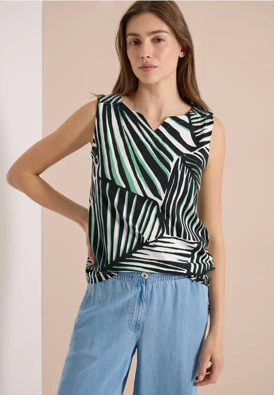 Cecil Palm breeze sleeveless cotton top 325285