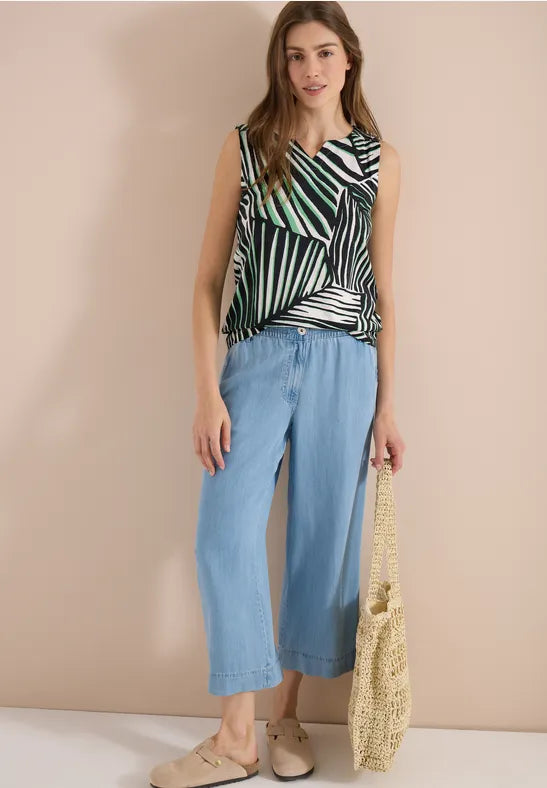 Cecil Palm breeze sleeveless cotton top 325285