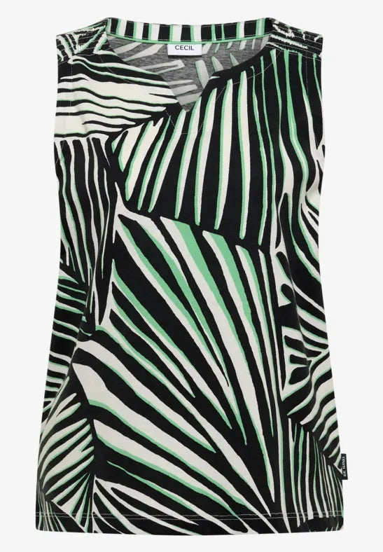 Cecil Palm breeze sleeveless cotton top 325285