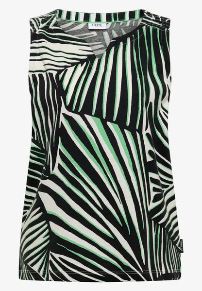 Cecil Palm breeze sleeveless cotton top 325285