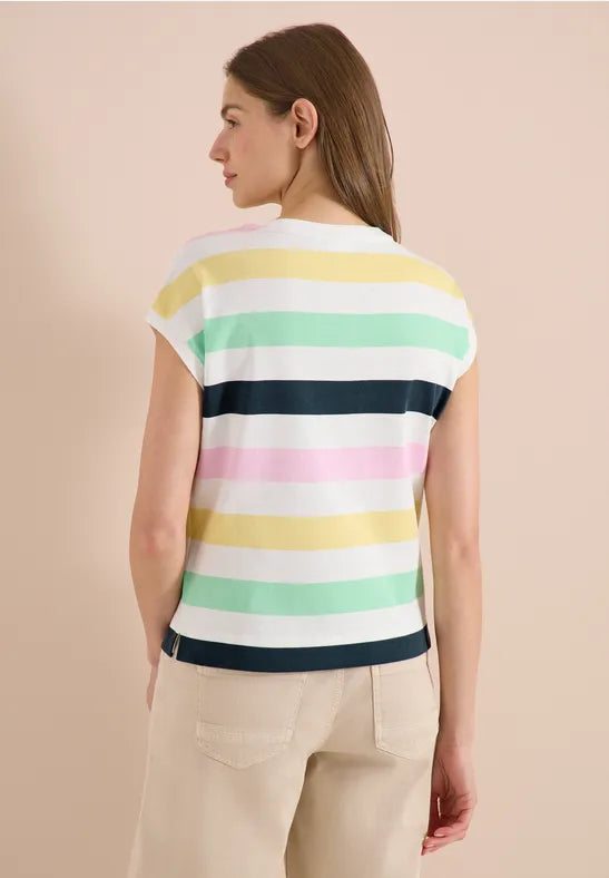 Cecil Cotton Stripe Top  325296