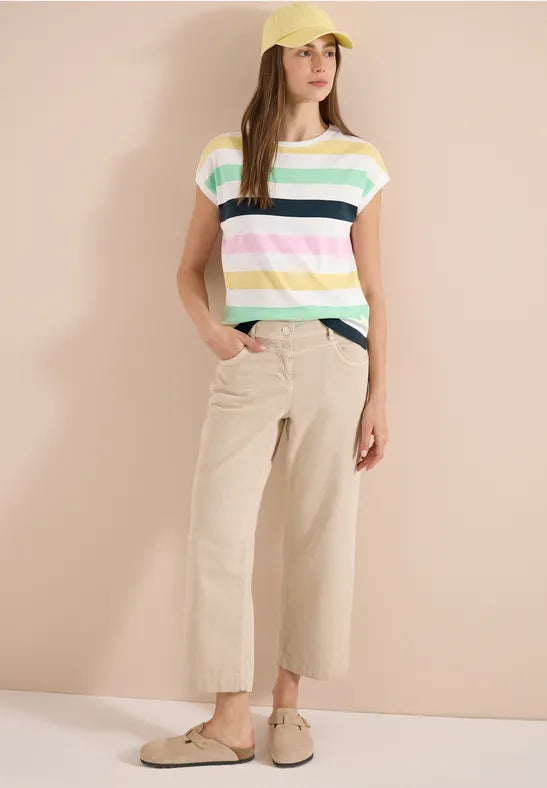 Cecil Cotton Stripe Top  325296