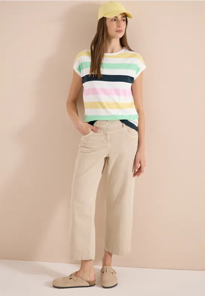 Cecil Cotton Stripe Top  325296