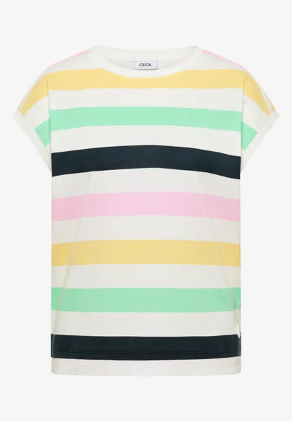 Cecil Cotton Stripe Top  325296