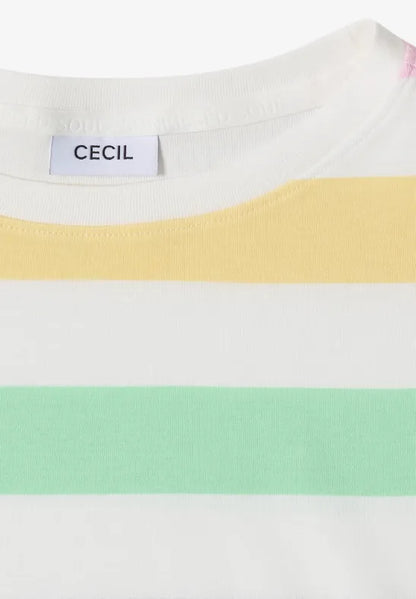 Cecil Cotton Stripe Top  325296