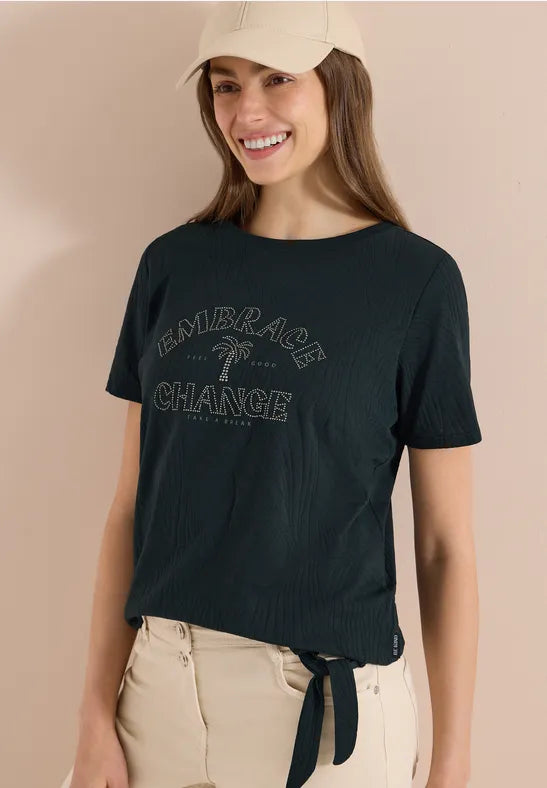 Cecil Embrace Change t Shirt in palm breeze green325298