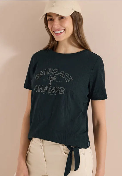 Cecil Embrace Change t Shirt in palm breeze green325298