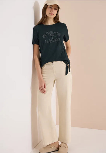Cecil Embrace Change t Shirt in palm breeze green325298