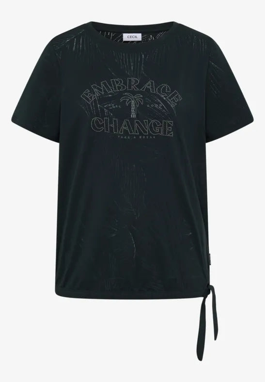 Cecil Embrace Change t Shirt in palm breeze green325298
