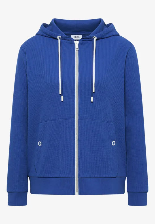 Cecil Full Zip Hoody in Royal Blue 325643