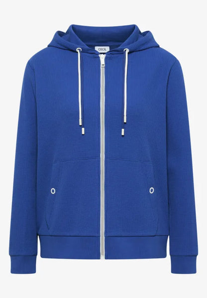 Cecil Full Zip Hoody in Royal Blue 325643