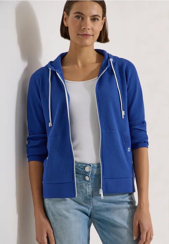 Cecil Full Zip Hoody in Royal Blue 325643