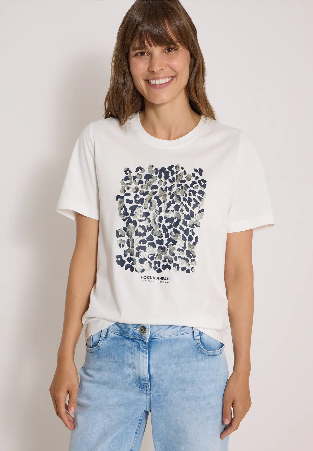 Cecil cotton t shirt with print 325677