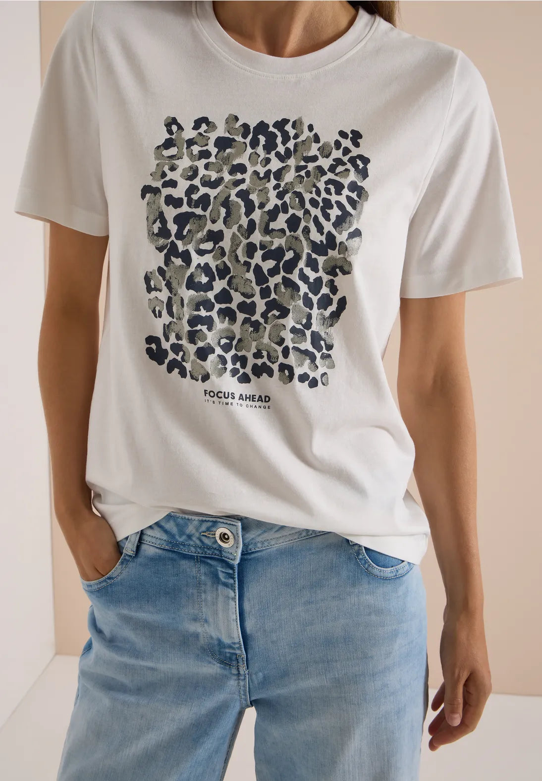 Cecil cotton t shirt with print 325677