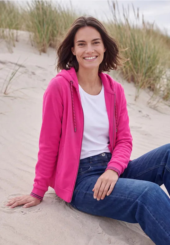 Cecil long sleeve fleece Jacket with hood 326046