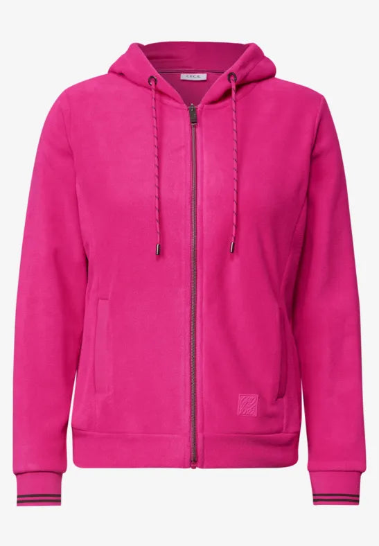 Cecil long sleeve fleece Jacket with hood 326046