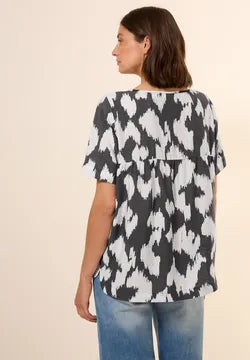 Cecil Short Sleeve Printed Blouse 5727