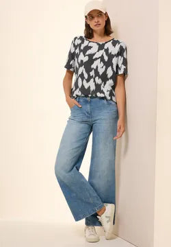 Cecil Short Sleeve Printed Blouse 5727