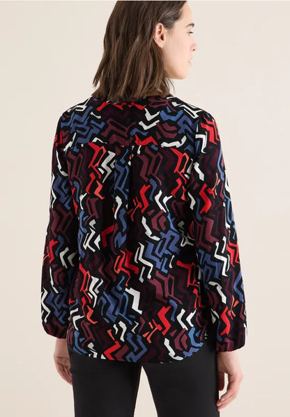 Cecil Black Blouse with graphic print 346155