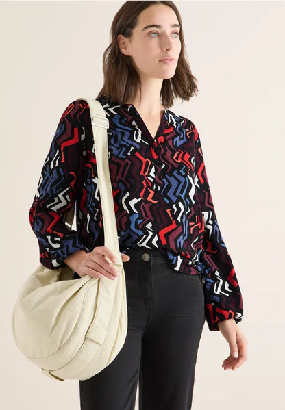 Cecil Black Blouse with graphic print 346155