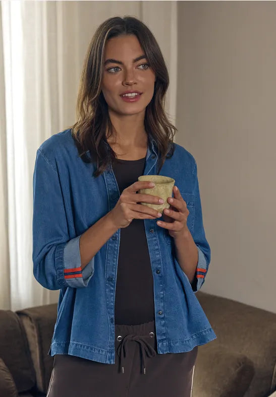 Cecil blue denim shirt 346361