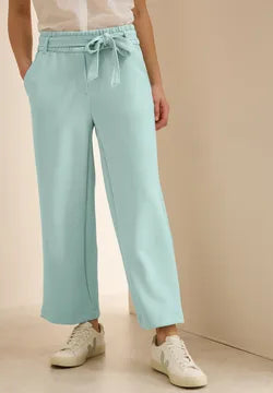 Cecil Wide Leg Trousers in Soft Modal fabric 37891 Salvia